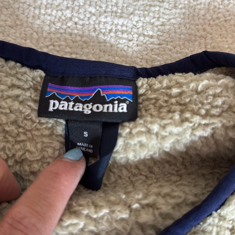 Patagonia Men’s Los Gatos Fleece Crew Neck Pullover Sweater Tan Size S - Picture 3 of 4